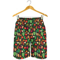 Cute Vegan Pattern Print Men's Shorts