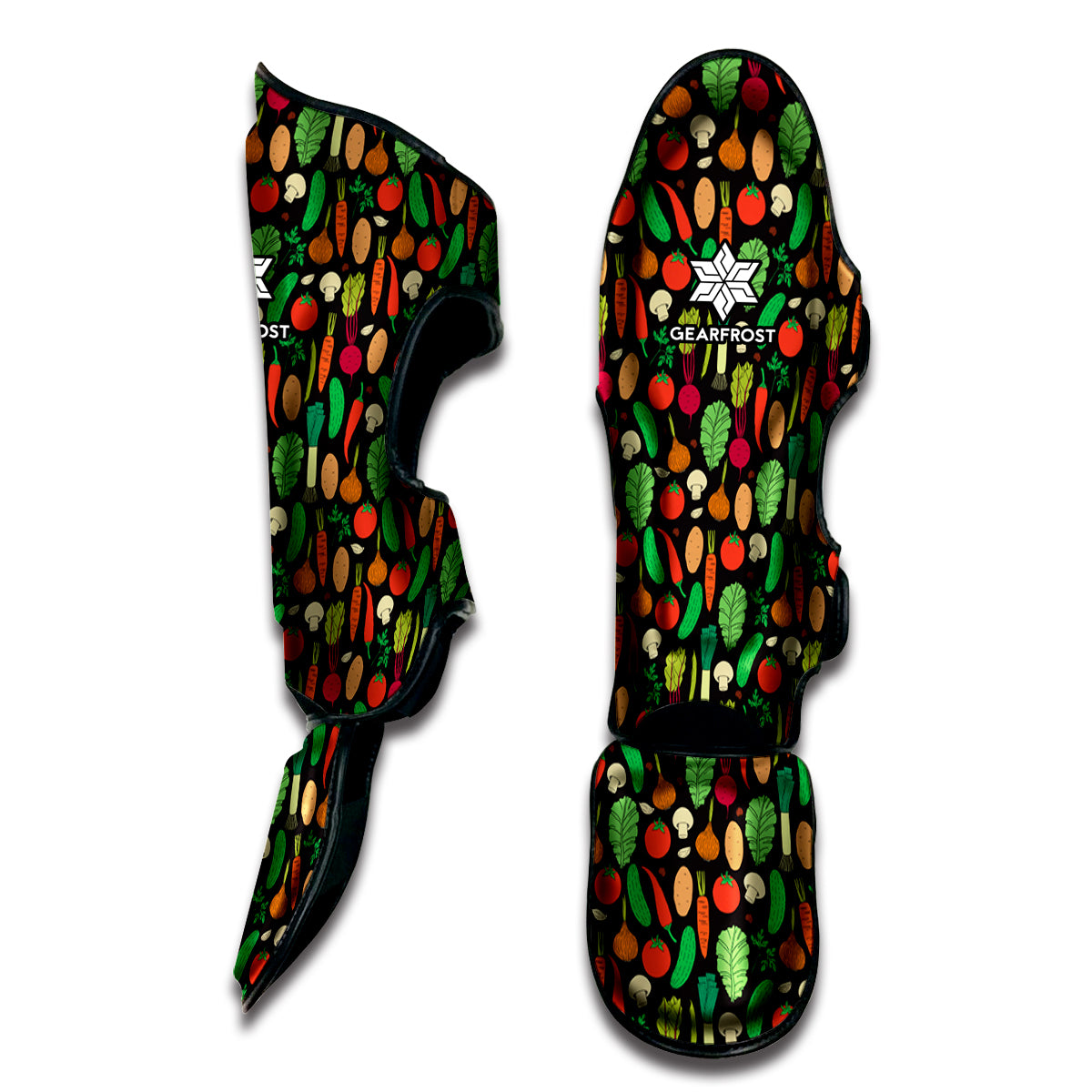 Cute Vegan Pattern Print Muay Thai Shin Guard