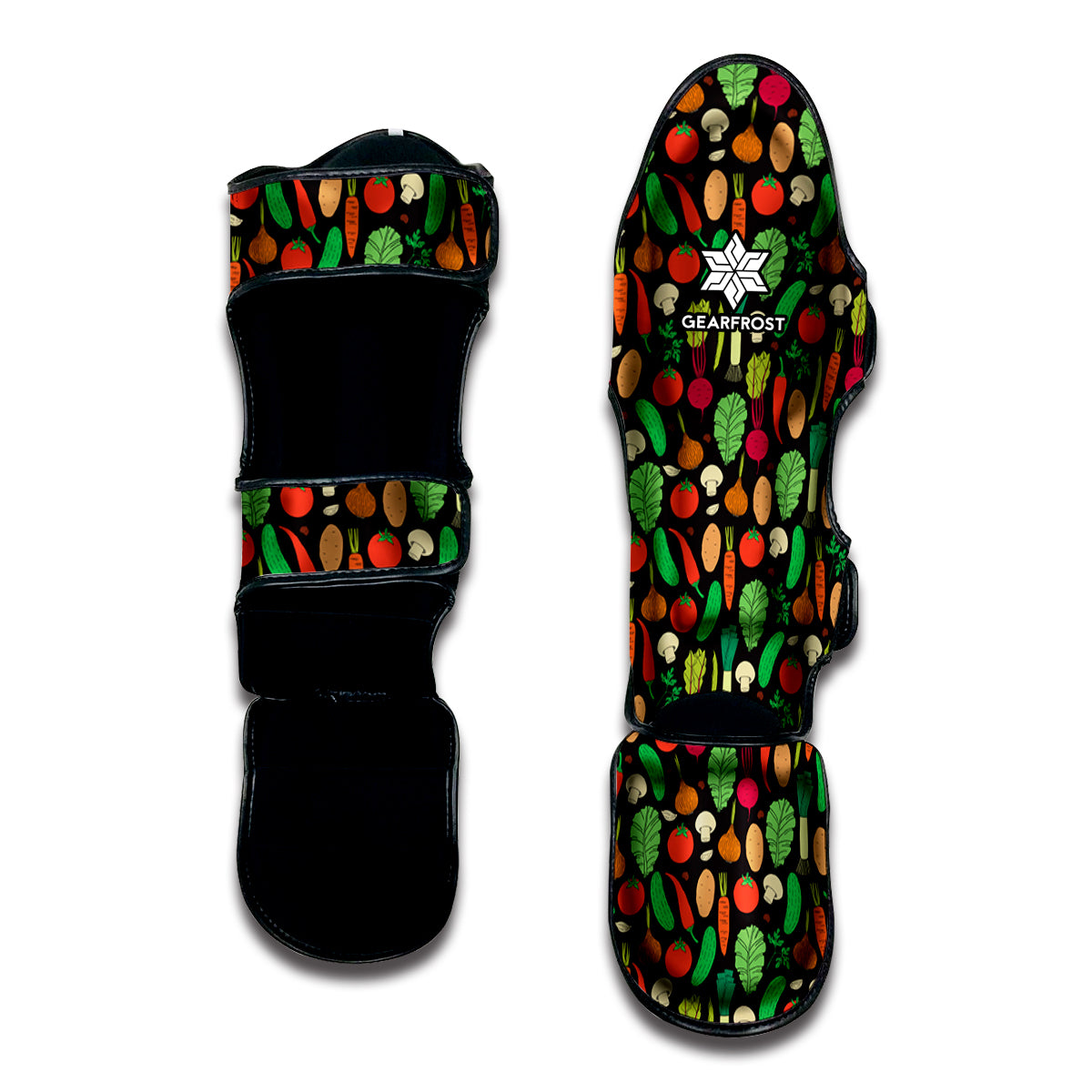 Cute Vegan Pattern Print Muay Thai Shin Guard