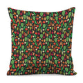 Cute Vegan Pattern Print Pillow Cover