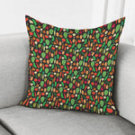 Cute Vegan Pattern Print Pillow Cover