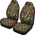 Cute Vegan Pattern Print Universal Fit Car Seat Covers