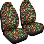 Cute Vegan Pattern Print Universal Fit Car Seat Covers
