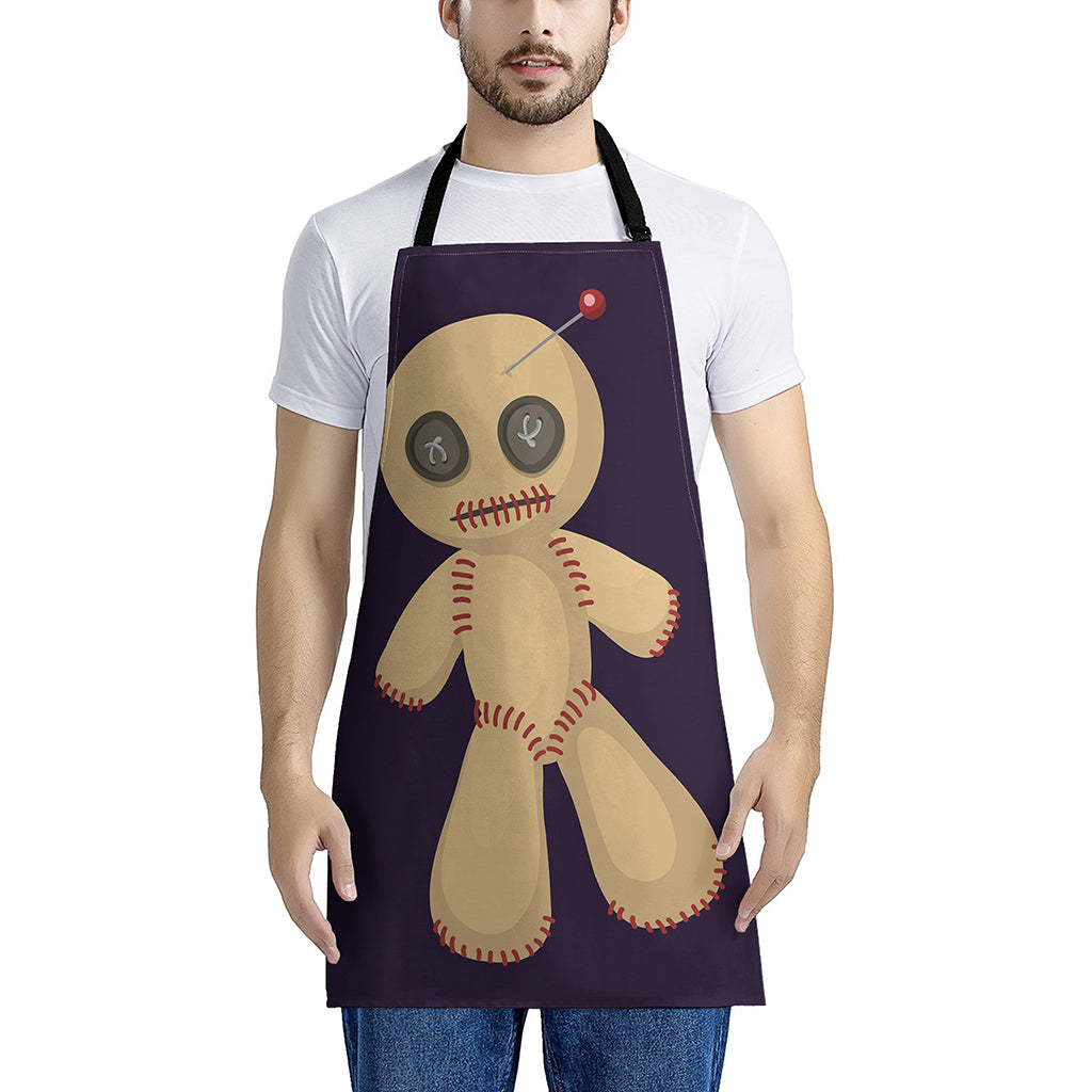 Cute Voodoo Doll Print Apron