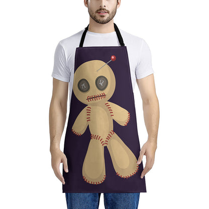 Cute Voodoo Doll Print Apron