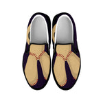 Cute Voodoo Doll Print Black Slip On Shoes