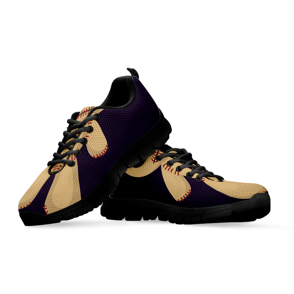 Cute Voodoo Doll Print Black Sneakers