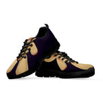 Cute Voodoo Doll Print Black Sneakers