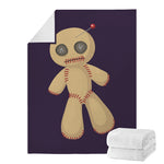 Cute Voodoo Doll Print Blanket