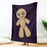 Cute Voodoo Doll Print Blanket