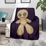 Cute Voodoo Doll Print Blanket