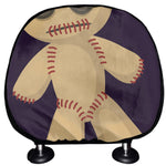 Cute Voodoo Doll Print Car Headrest Covers