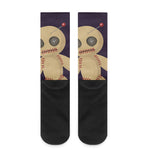 Cute Voodoo Doll Print Crew Socks