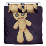 Cute Voodoo Doll Print Duvet Cover Bedding Set