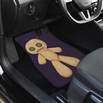 Cute Voodoo Doll Print Front and Back Car Floor Mats