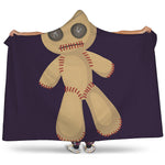 Cute Voodoo Doll Print Hooded Blanket