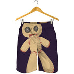 Cute Voodoo Doll Print Men's Shorts