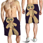 Cute Voodoo Doll Print Men's Shorts