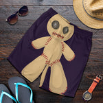 Cute Voodoo Doll Print Men's Shorts