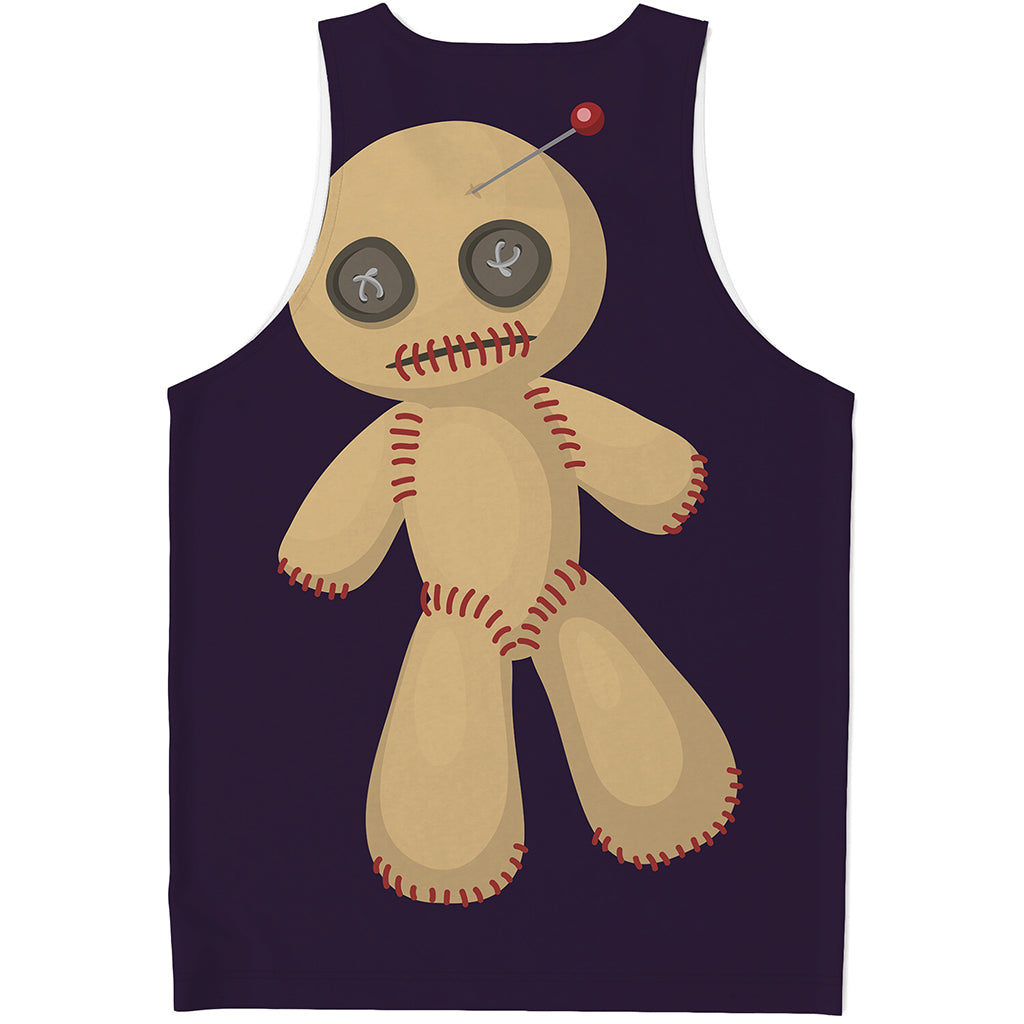 Cute Voodoo Doll Print Men's Tank Top