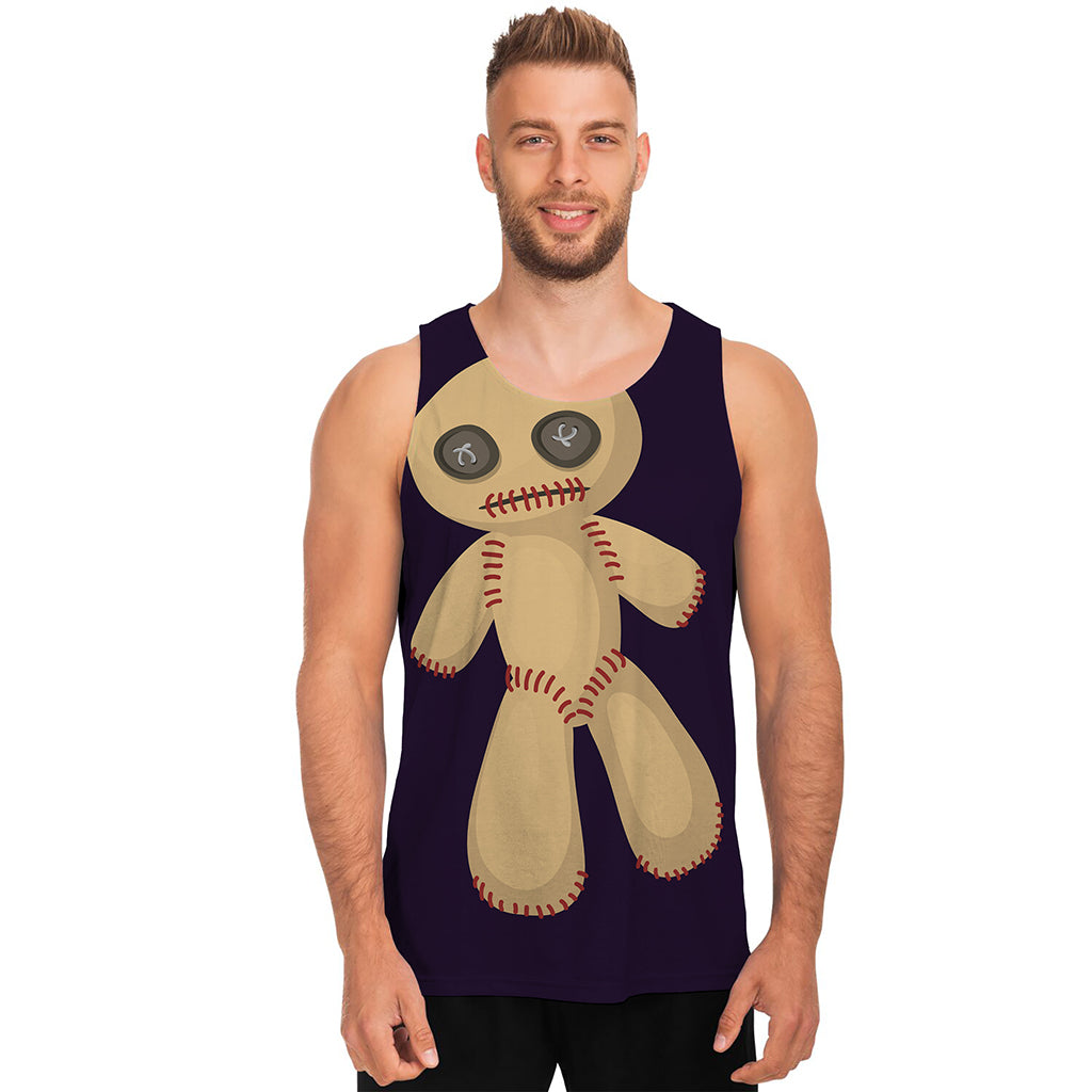 Cute Voodoo Doll Print Men's Tank Top