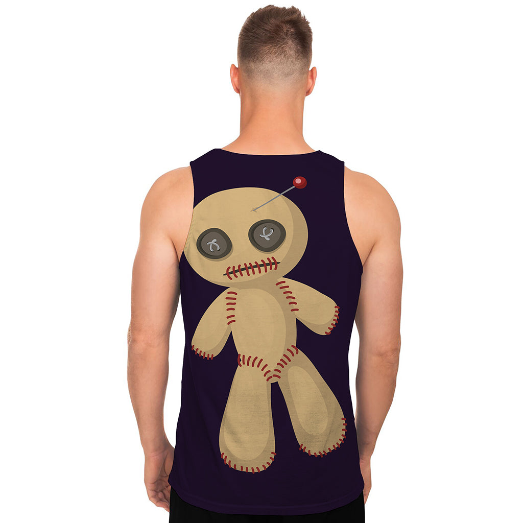 Cute Voodoo Doll Print Men's Tank Top