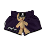 Cute Voodoo Doll Print Muay Thai Boxing Shorts