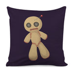 Cute Voodoo Doll Print Pillow Cover