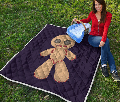 Cute Voodoo Doll Print Quilt