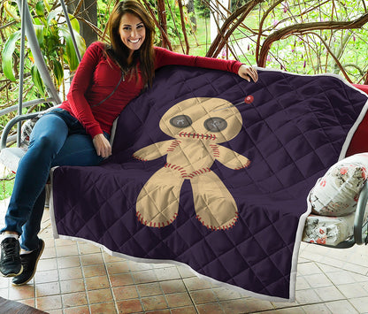 Cute Voodoo Doll Print Quilt
