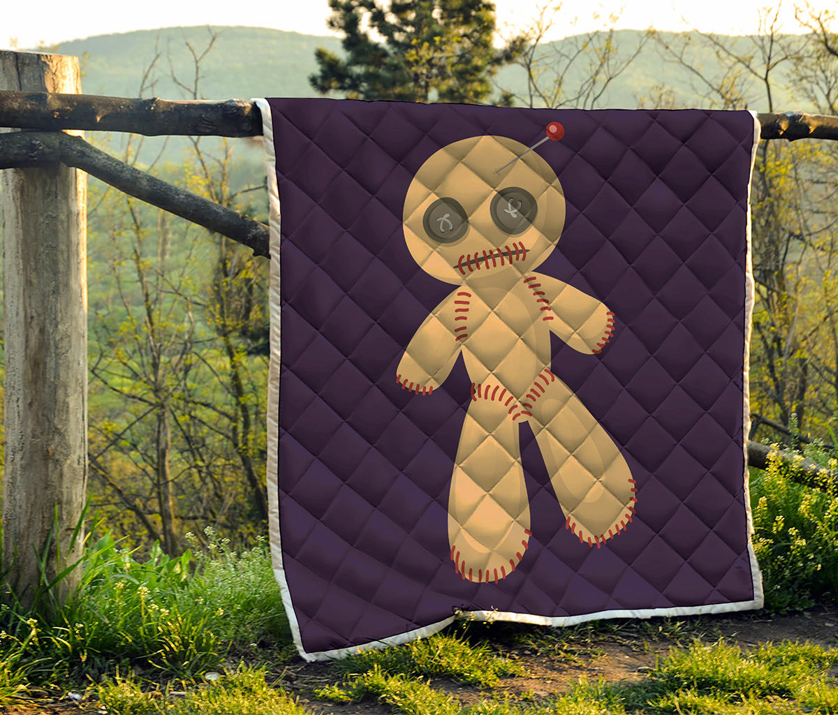 Cute Voodoo Doll Print Quilt