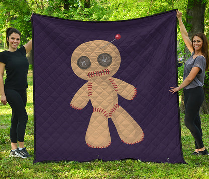 Cute Voodoo Doll Print Quilt