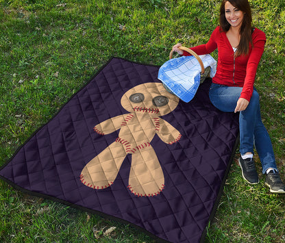 Cute Voodoo Doll Print Quilt