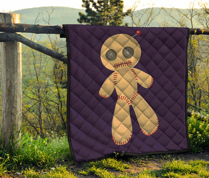 Cute Voodoo Doll Print Quilt