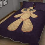 Cute Voodoo Doll Print Quilt Bed Set