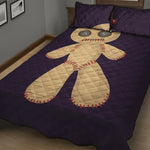 Cute Voodoo Doll Print Quilt Bed Set