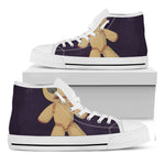 Cute Voodoo Doll Print White High Top Shoes