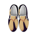 Cute Voodoo Doll Print White Slip On Shoes