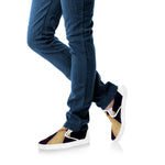 Cute Voodoo Doll Print White Slip On Shoes