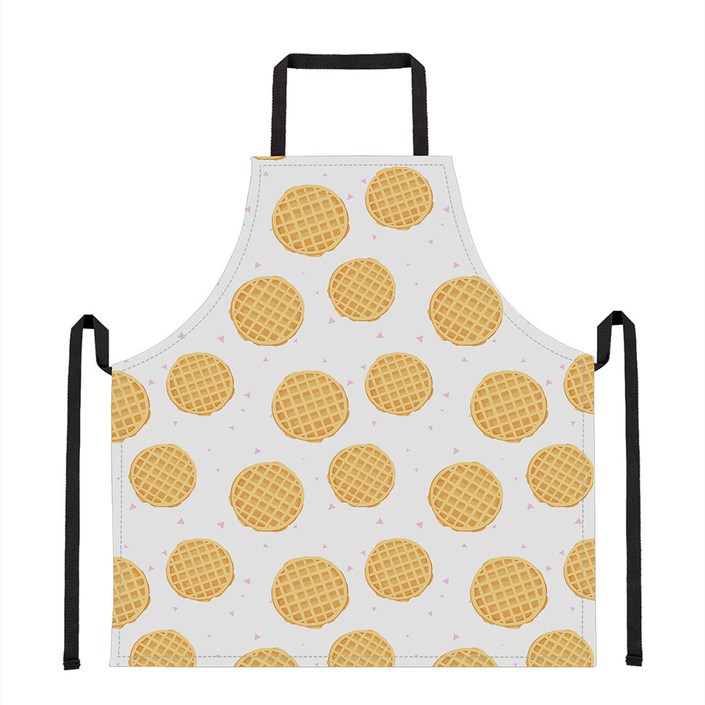 Cute Waffle Pattern Print Apron