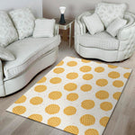 Cute Waffle Pattern Print Area Rug