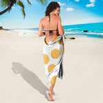Cute Waffle Pattern Print Beach Sarong Wrap