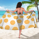 Cute Waffle Pattern Print Beach Sarong Wrap