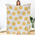 Cute Waffle Pattern Print Blanket