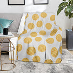 Cute Waffle Pattern Print Blanket