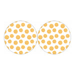 Cute Waffle Pattern Print Car Coasters