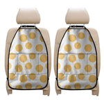Cute Waffle Pattern Print Car Seat Organizers