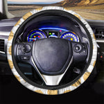 Cute Waffle Pattern Print Car Steering Wheel Cover