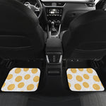 Cute Waffle Pattern Print Front and Back Car Floor Mats