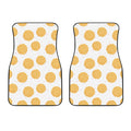 Cute Waffle Pattern Print Front Car Floor Mats